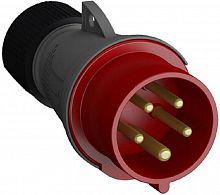 Вилка кабельная переносная ABB Easy&Safe 432EP6 32А 3P+PE+N 400В IP44 красный картинка 